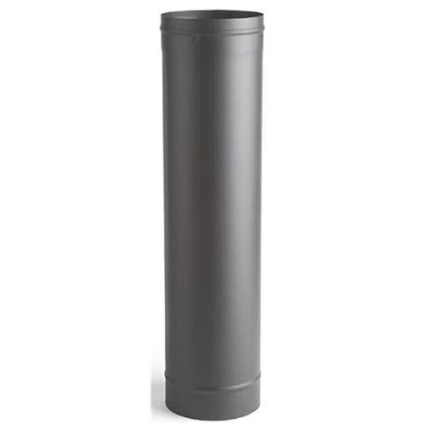 Integra Miltex Selkirk Corporation 2805B 8 Inch x 24 Inch Heat-fab 22-ga Welded Black Stovepipe 21320 - main